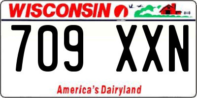 WI license plate 709XXN