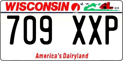 WI license plate 709XXP