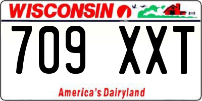 WI license plate 709XXT