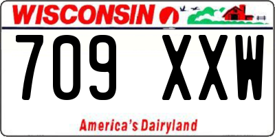 WI license plate 709XXW