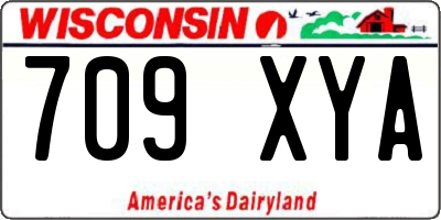 WI license plate 709XYA