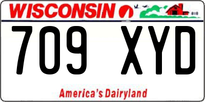 WI license plate 709XYD