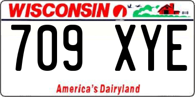 WI license plate 709XYE