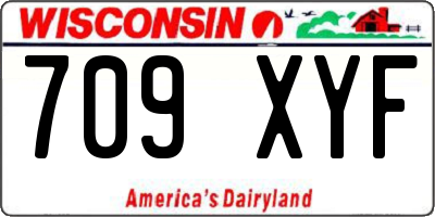 WI license plate 709XYF