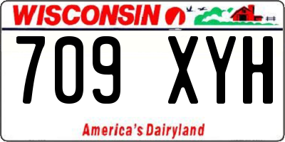 WI license plate 709XYH