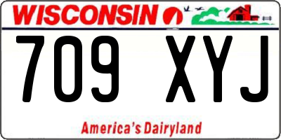 WI license plate 709XYJ