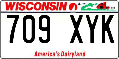 WI license plate 709XYK