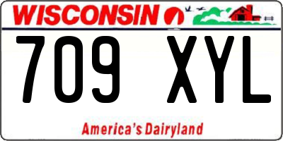 WI license plate 709XYL