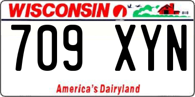 WI license plate 709XYN