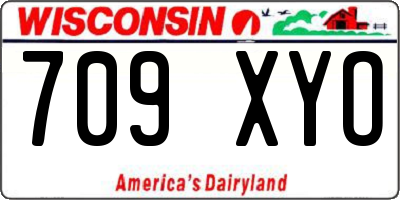 WI license plate 709XYO