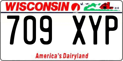 WI license plate 709XYP