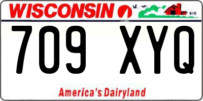 WI license plate 709XYQ