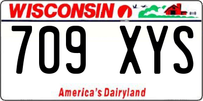 WI license plate 709XYS