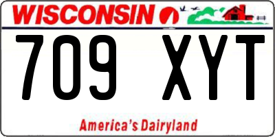 WI license plate 709XYT