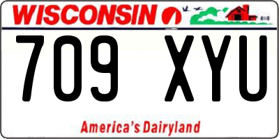 WI license plate 709XYU