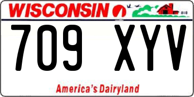 WI license plate 709XYV