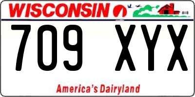 WI license plate 709XYX