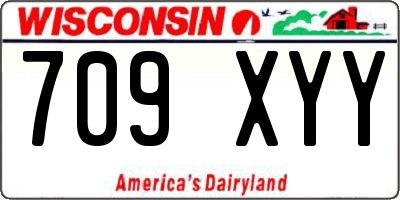 WI license plate 709XYY