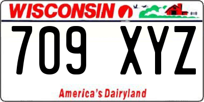 WI license plate 709XYZ