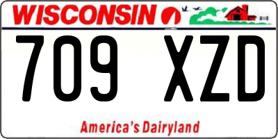 WI license plate 709XZD