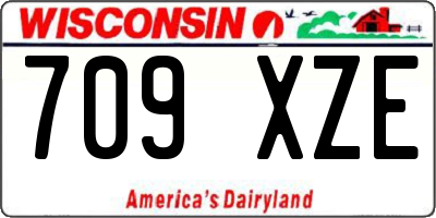 WI license plate 709XZE