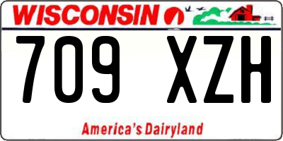 WI license plate 709XZH