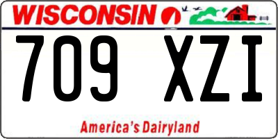 WI license plate 709XZI