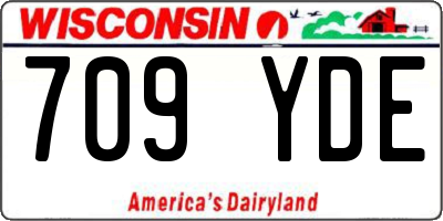 WI license plate 709YDE