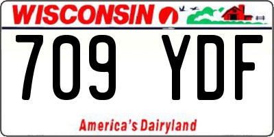 WI license plate 709YDF
