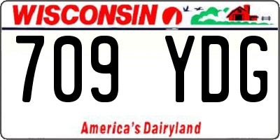 WI license plate 709YDG