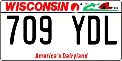 WI license plate 709YDL