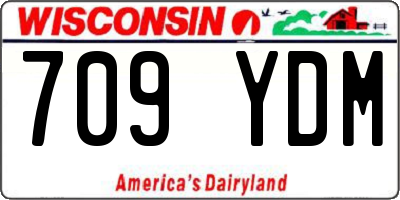 WI license plate 709YDM