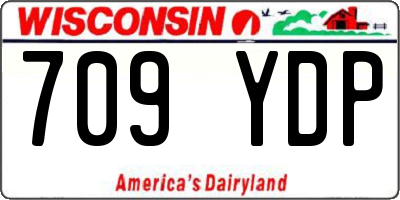 WI license plate 709YDP