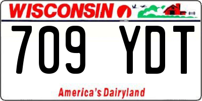 WI license plate 709YDT