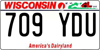 WI license plate 709YDU