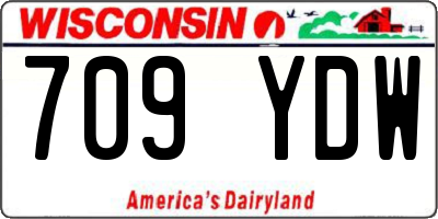 WI license plate 709YDW
