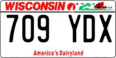 WI license plate 709YDX