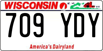 WI license plate 709YDY