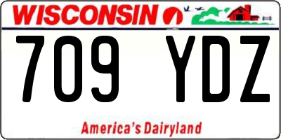 WI license plate 709YDZ