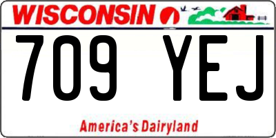 WI license plate 709YEJ