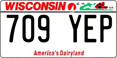 WI license plate 709YEP