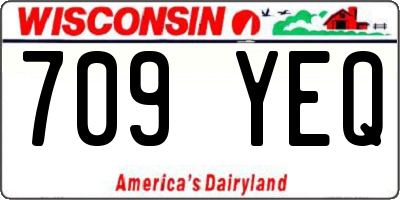 WI license plate 709YEQ