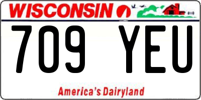 WI license plate 709YEU