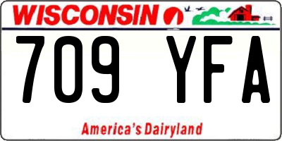 WI license plate 709YFA