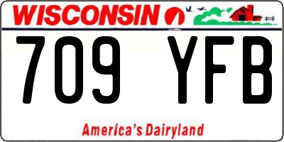 WI license plate 709YFB