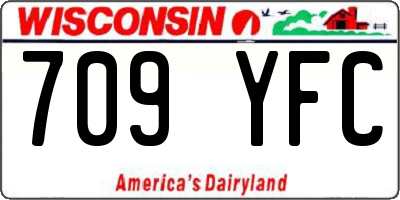 WI license plate 709YFC
