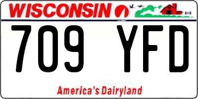 WI license plate 709YFD