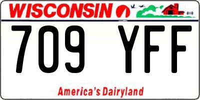 WI license plate 709YFF