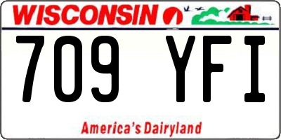 WI license plate 709YFI