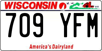 WI license plate 709YFM